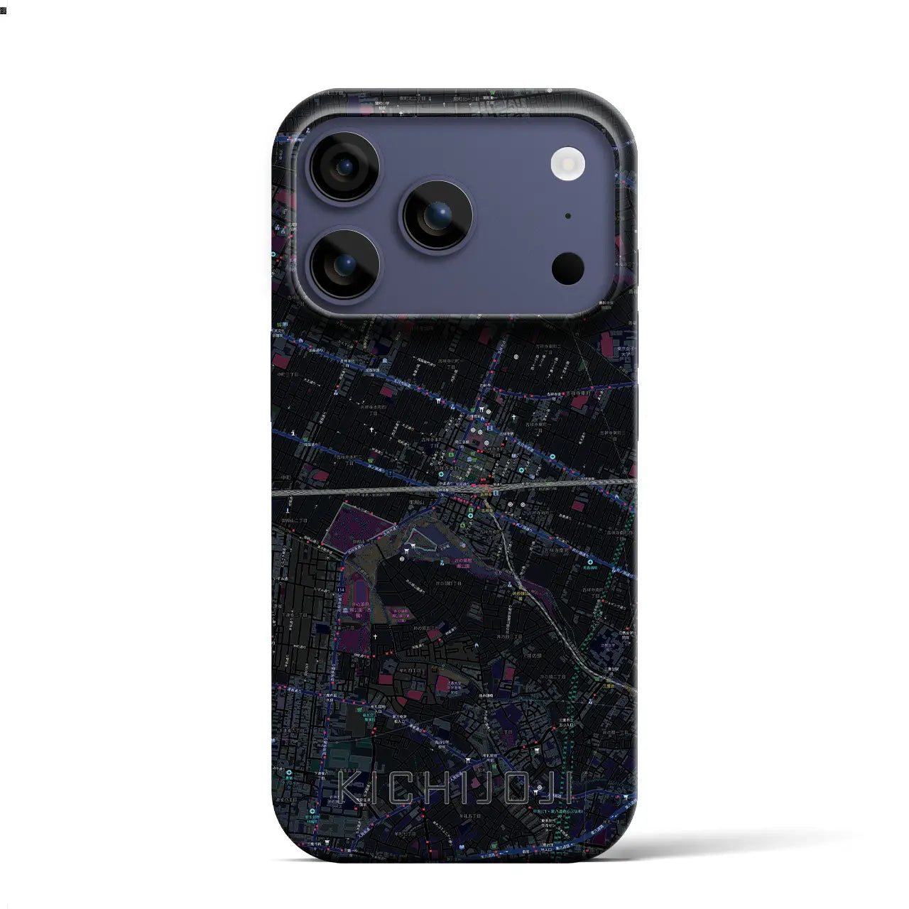 【吉祥寺2（東京都）】地図柄iPhoneケース（バックカバータイプ）