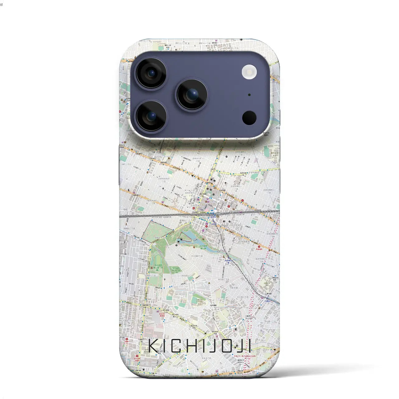 【吉祥寺2（東京都）】地図柄iPhoneケース（バックカバータイプ）