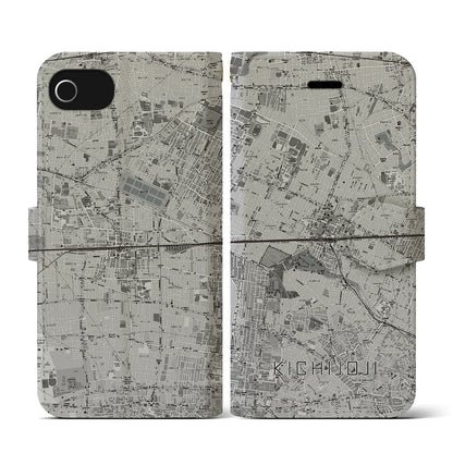 【吉祥寺2（東京都）】地図柄iPhoneケース（手帳タイプ）モノトーン・iPhone SE（第3 / 第2世代） / 8 / 7 / 6s / 6 用