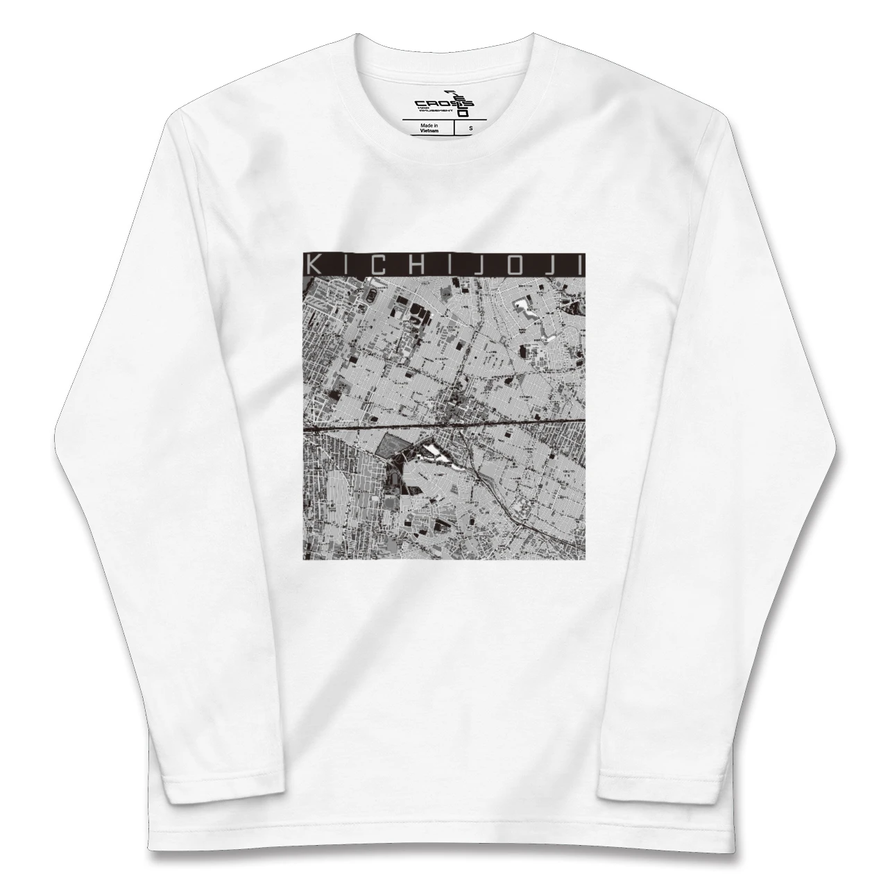 【吉祥寺2（東京都）】地図柄ロングスリーブTシャツ