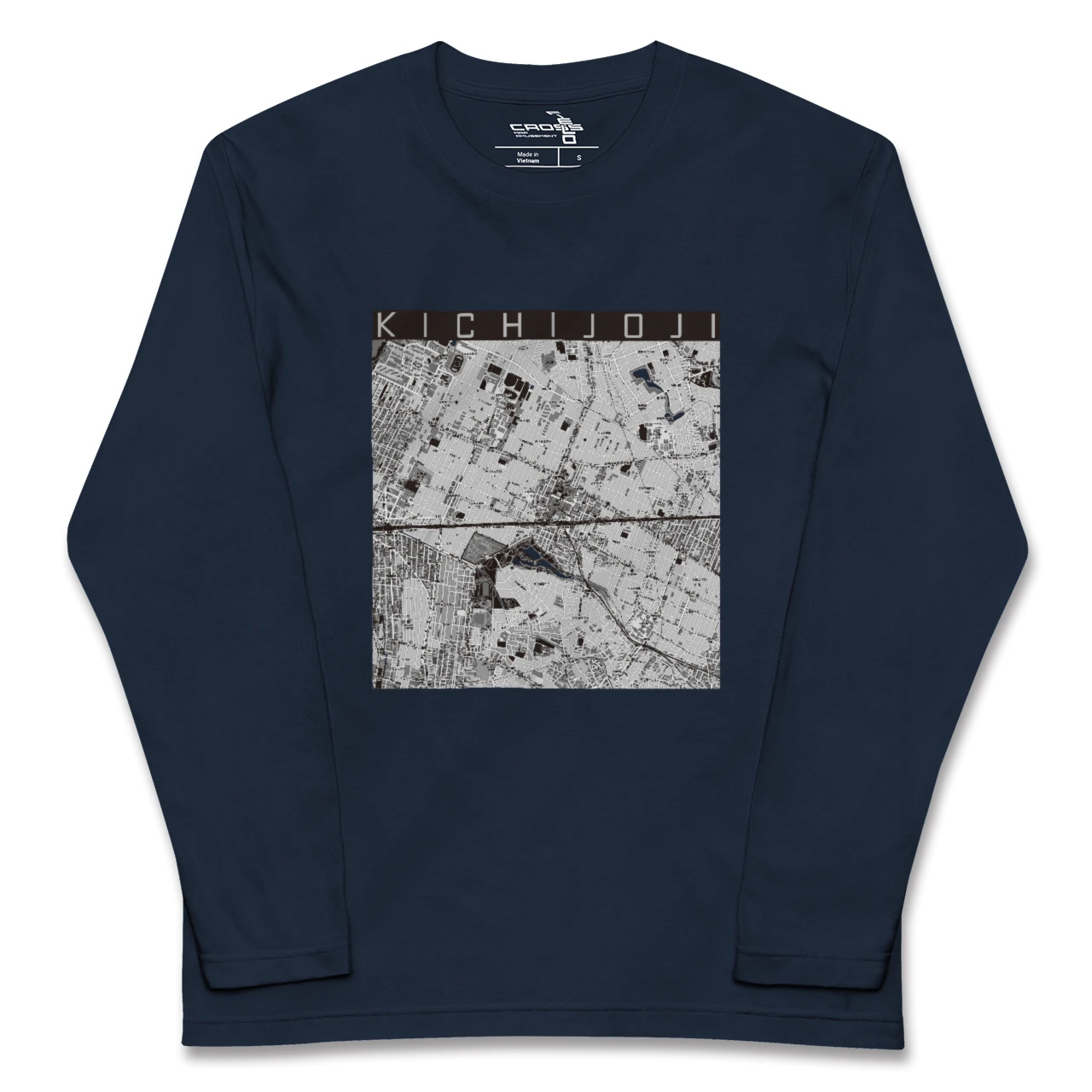 【吉祥寺2（東京都）】地図柄ロングスリーブTシャツ