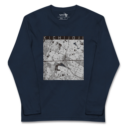 【吉祥寺2（東京都）】地図柄ロングスリーブTシャツ