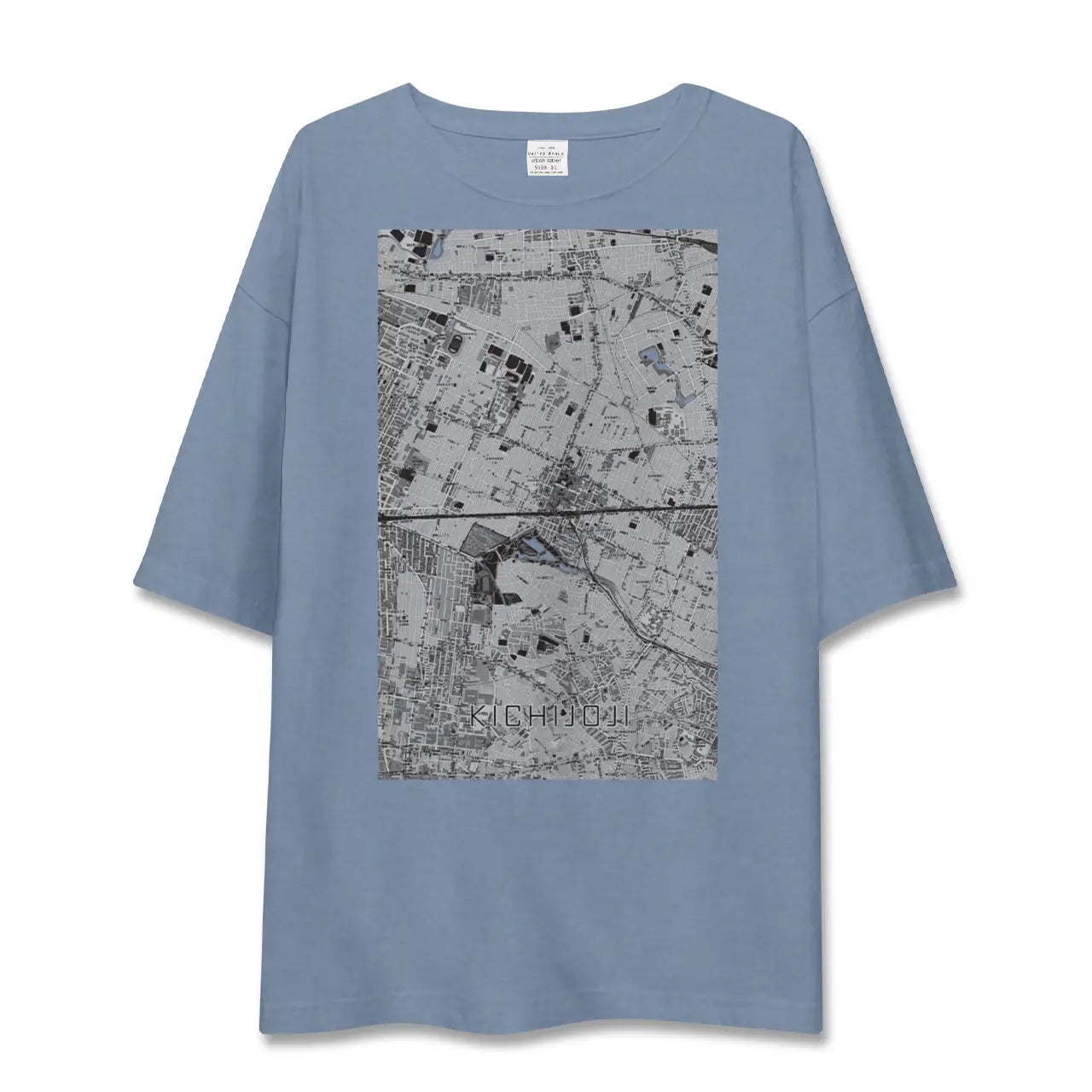 【吉祥寺2（東京都）】地図柄ビッグシルエットTシャツ