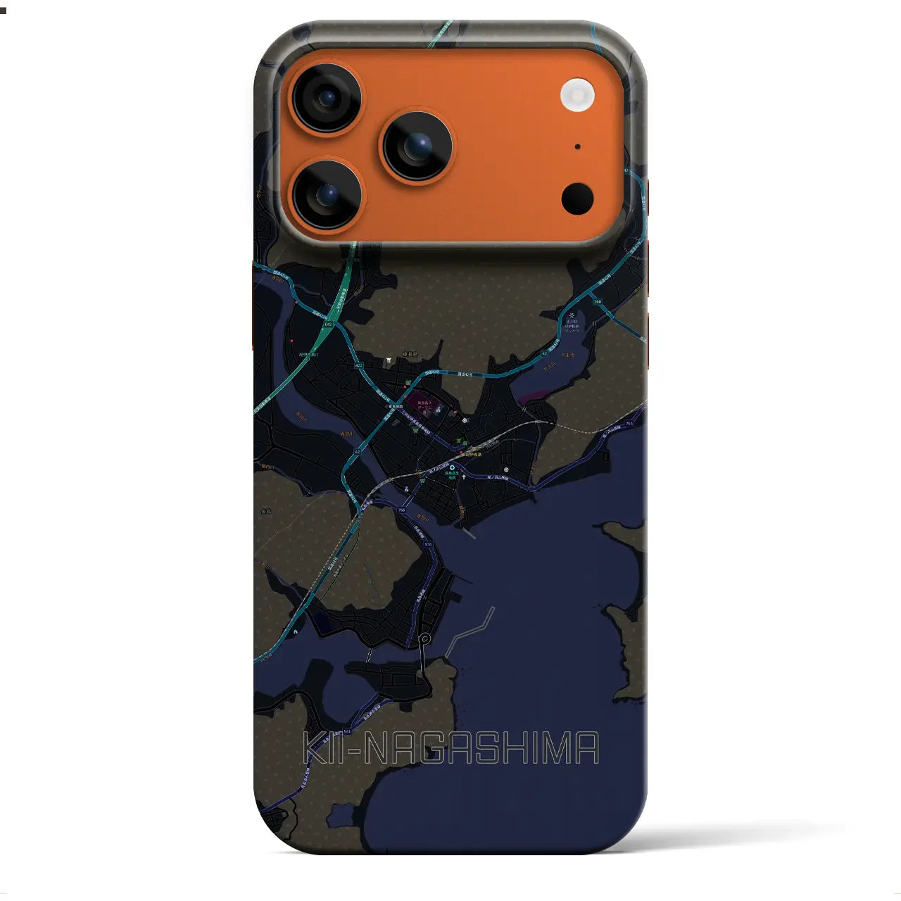 【紀伊長島（三重県）】地図柄iPhoneケース（バックカバータイプ）