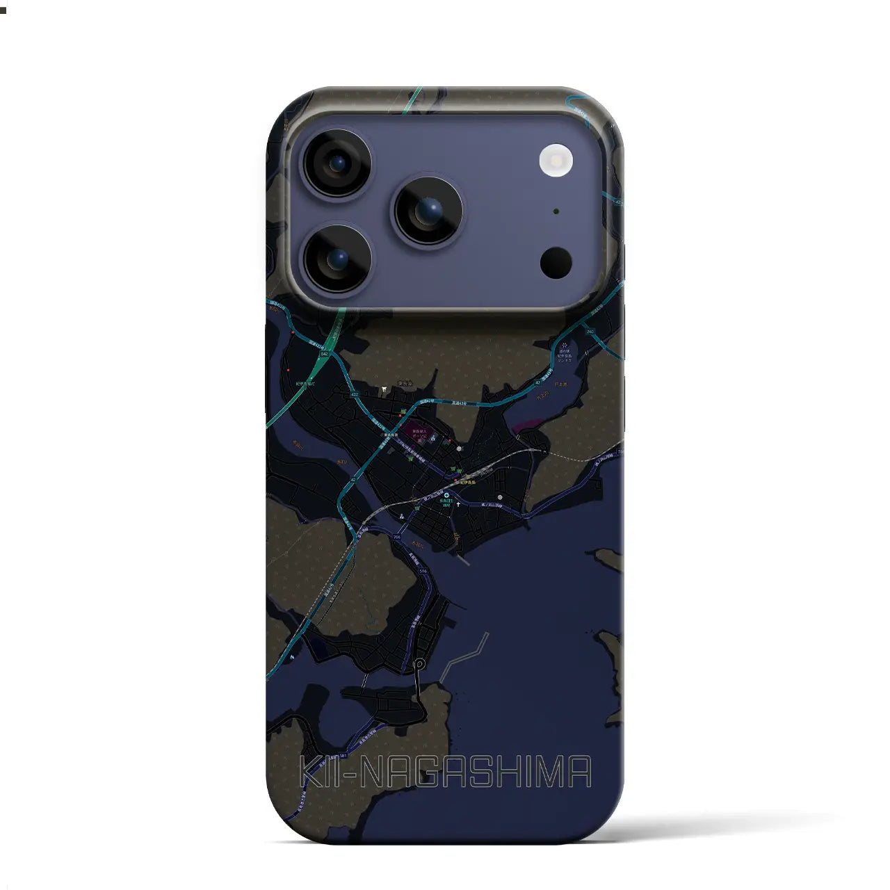 【紀伊長島（三重県）】地図柄iPhoneケース（バックカバータイプ）