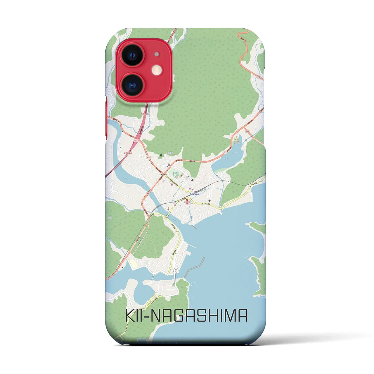 【紀伊長島（三重県）】地図柄iPhoneケース（バックカバータイプ）