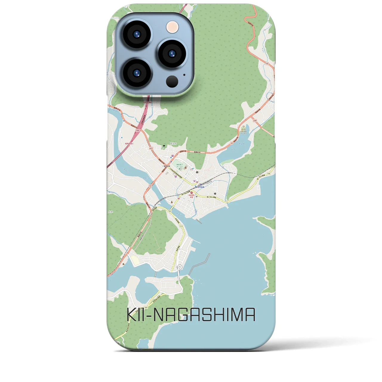 【紀伊長島（三重県）】地図柄iPhoneケース（バックカバータイプ）