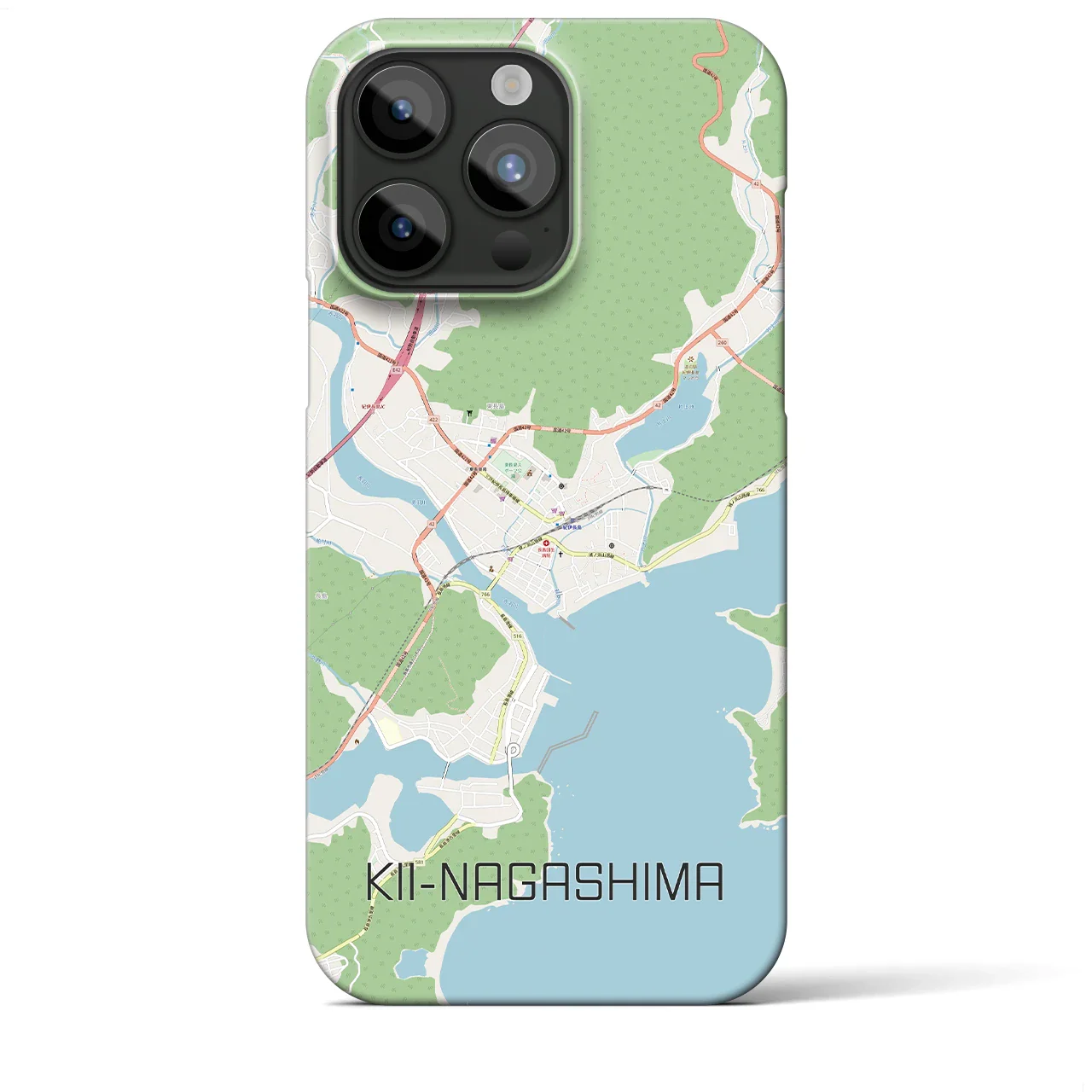 【紀伊長島（三重県）】地図柄iPhoneケース（バックカバータイプ）