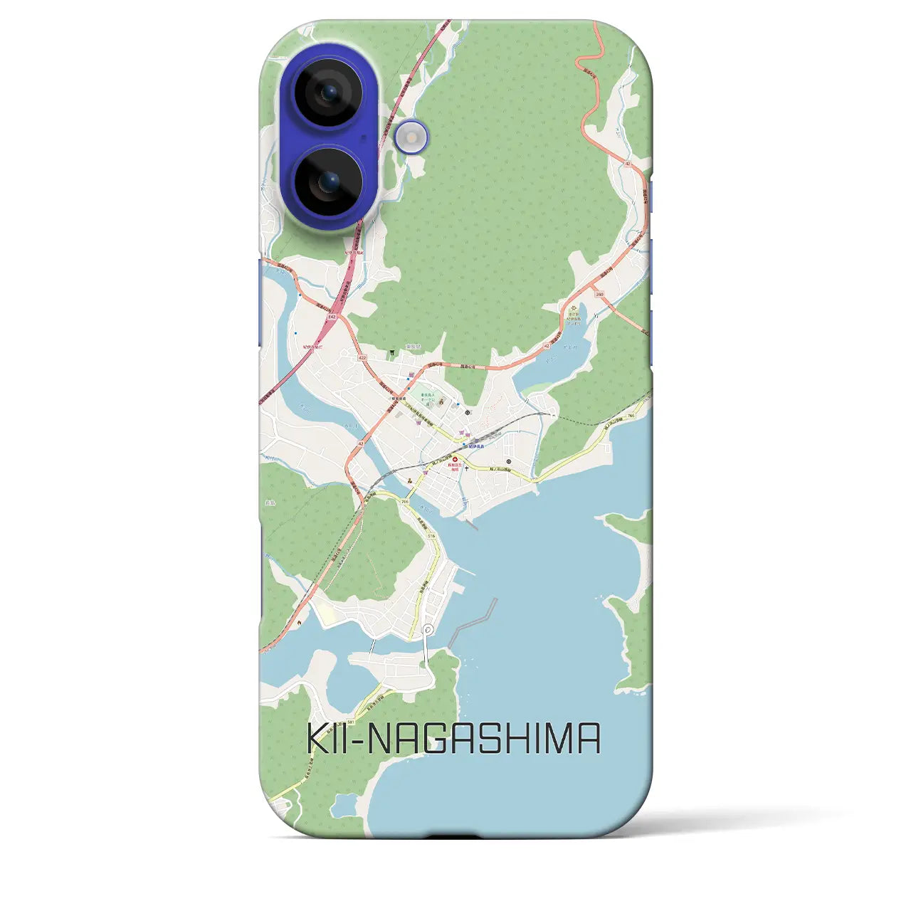 【紀伊長島（三重県）】地図柄iPhoneケース（バックカバータイプ）ナチュラル・iPhone 16 Pro Max 用