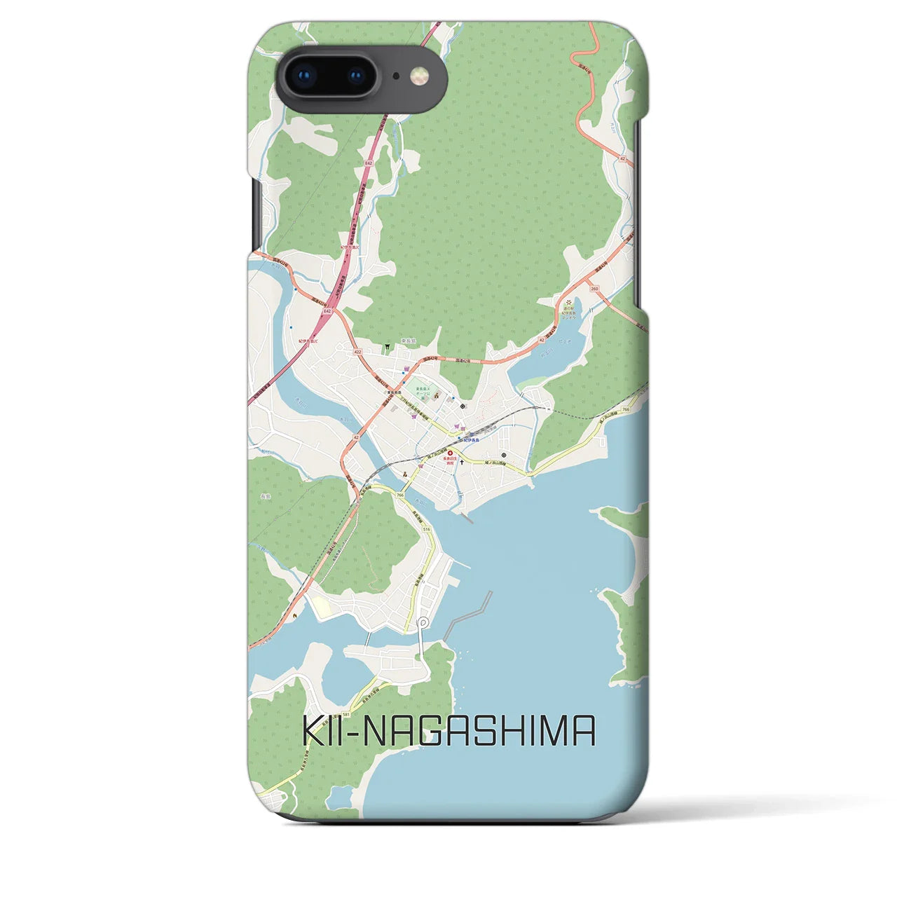 【紀伊長島（三重県）】地図柄iPhoneケース（バックカバータイプ）