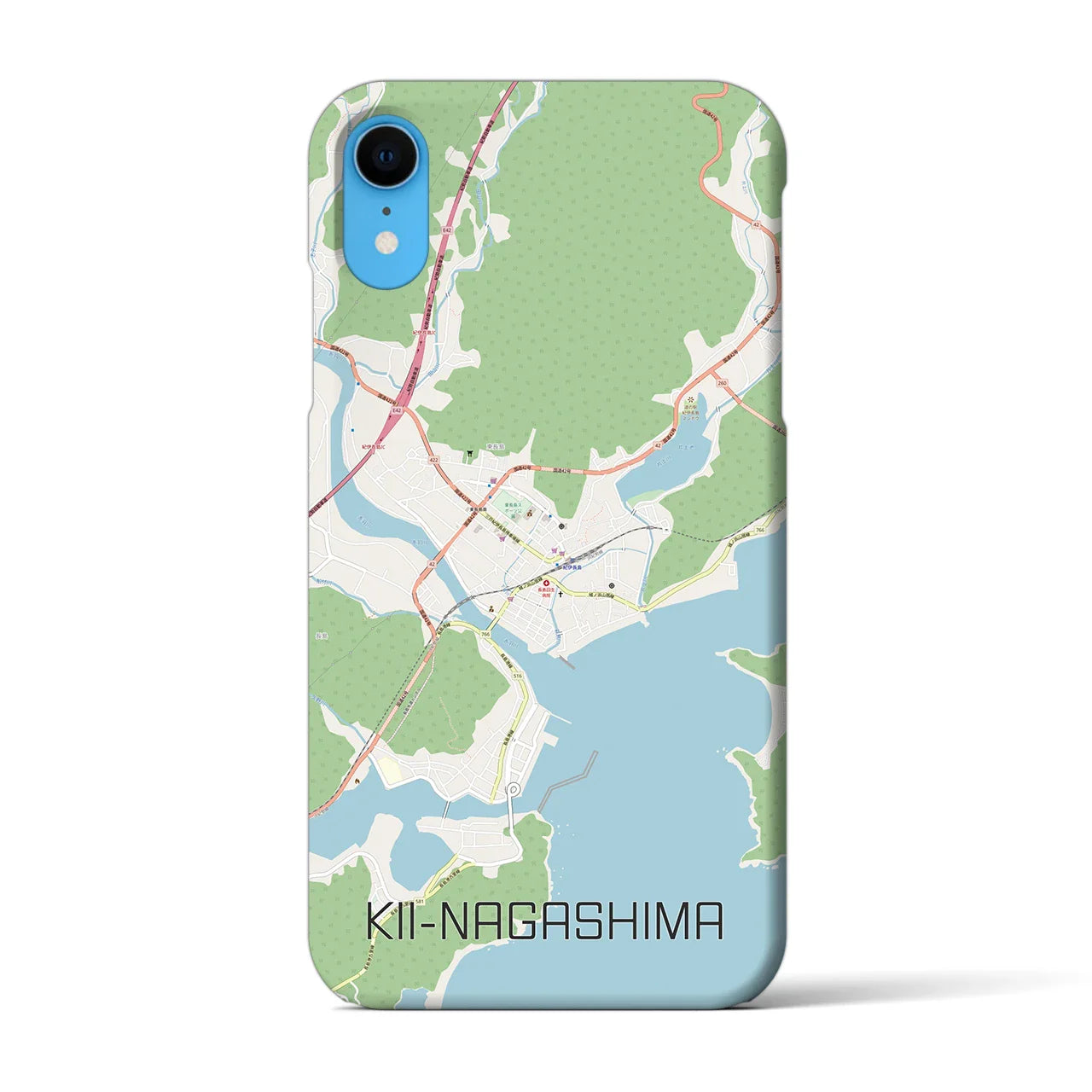 【紀伊長島（三重県）】地図柄iPhoneケース（バックカバータイプ）