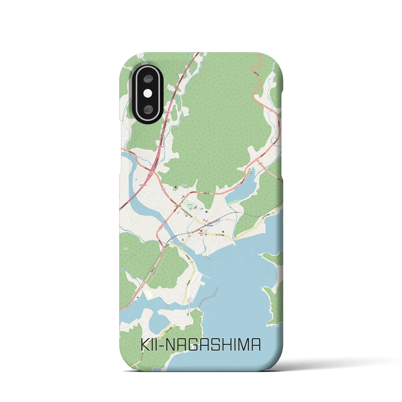 【紀伊長島（三重県）】地図柄iPhoneケース（バックカバータイプ）