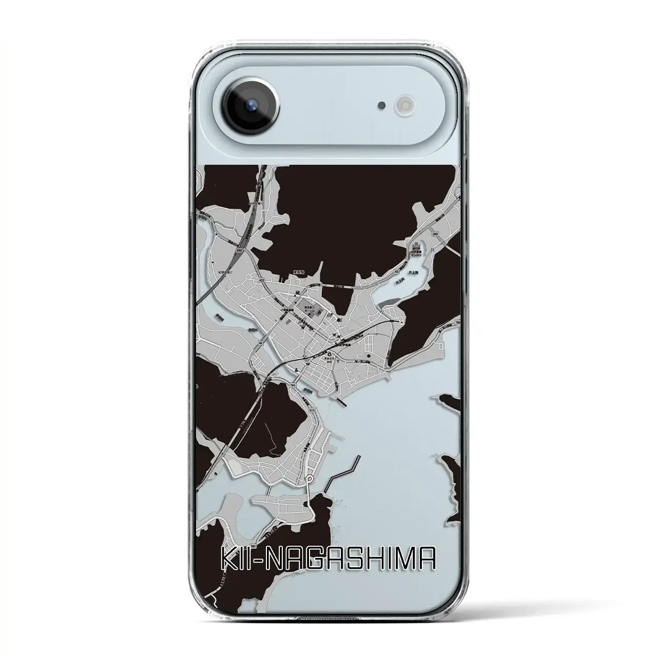 【紀伊長島（三重県）】地図柄iPhoneケース（クリアタイプ）