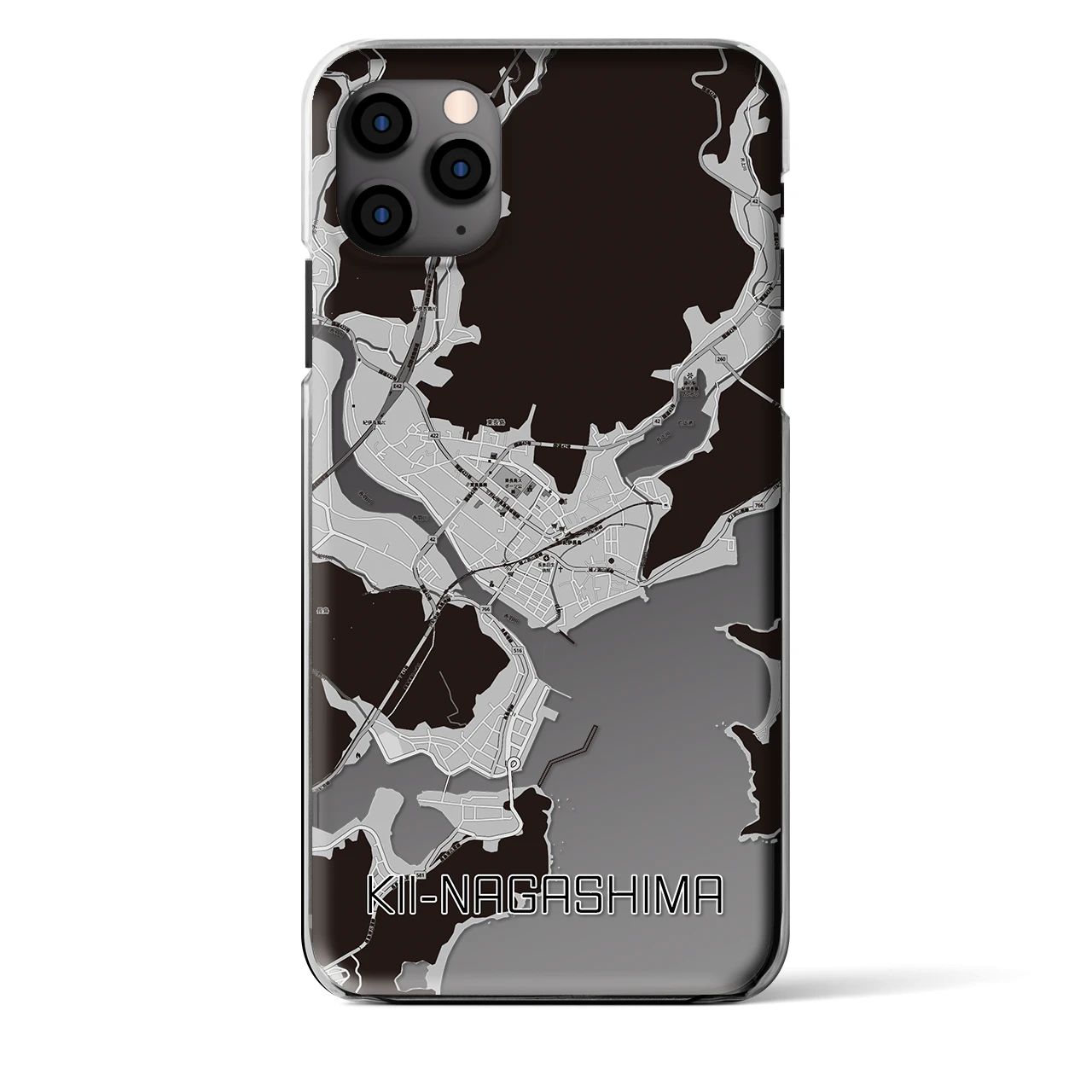 【紀伊長島（三重県）】地図柄iPhoneケース（クリアタイプ）