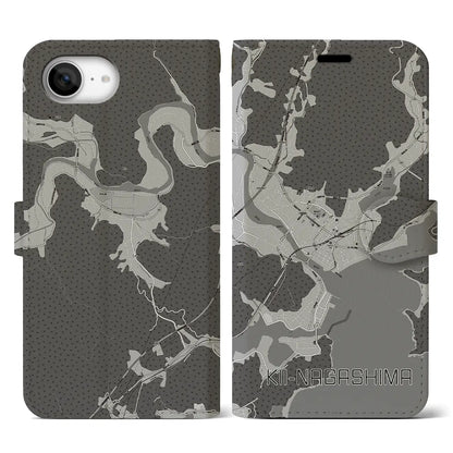 【紀伊長島（三重県）】地図柄iPhoneケース（手帳タイプ）