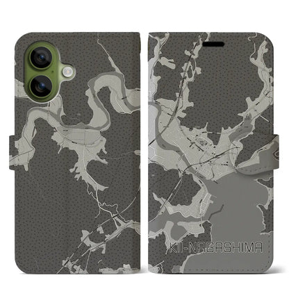 【紀伊長島（三重県）】地図柄iPhoneケース（手帳タイプ）