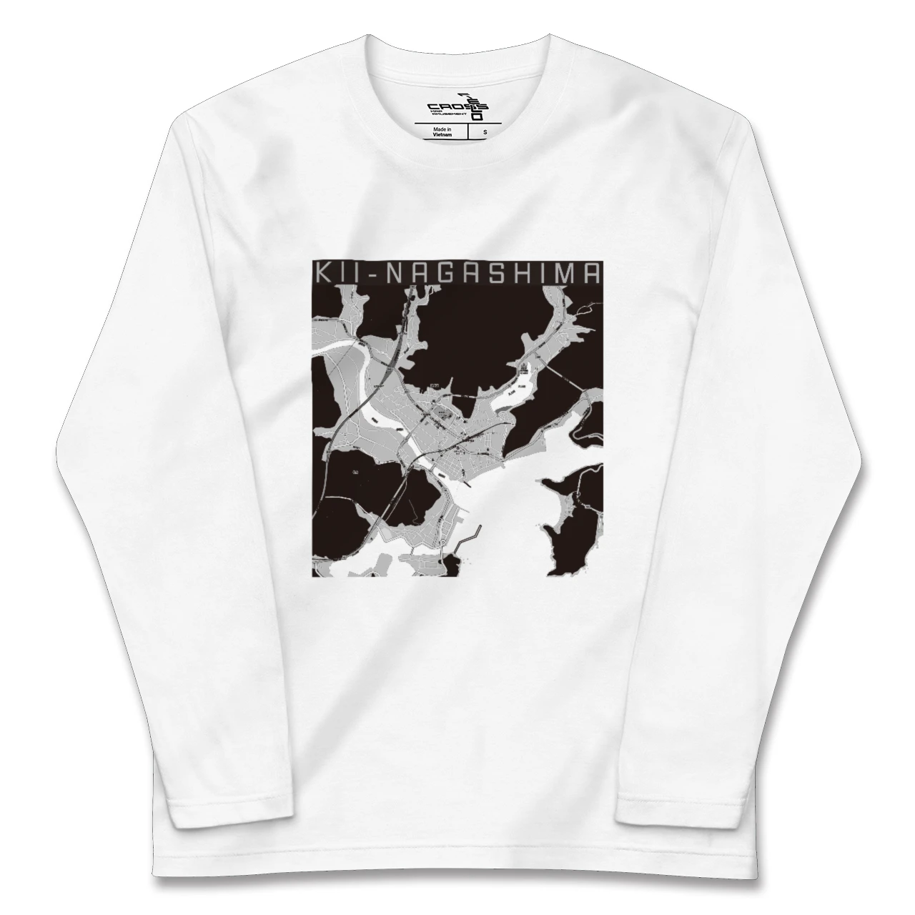 【紀伊長島（三重県）】地図柄ロングスリーブTシャツ