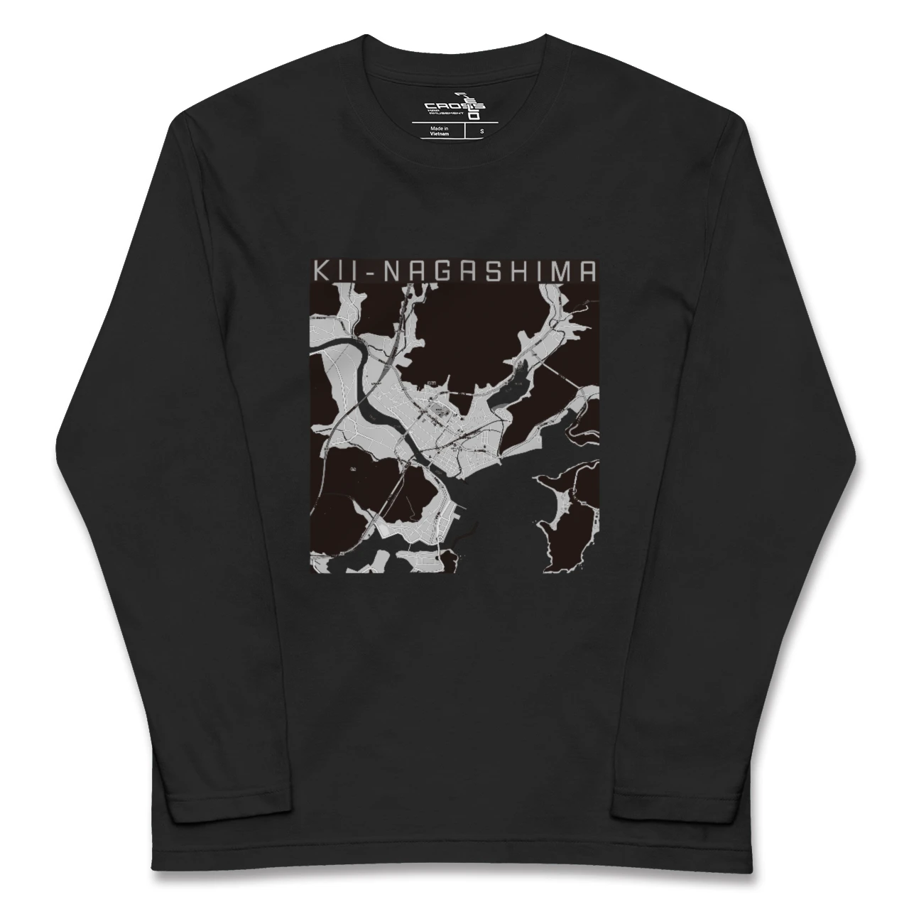 【紀伊長島（三重県）】地図柄ロングスリーブTシャツ