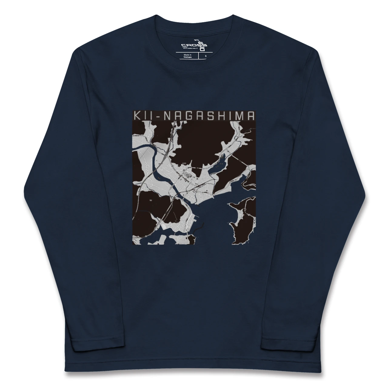 【紀伊長島（三重県）】地図柄ロングスリーブTシャツ