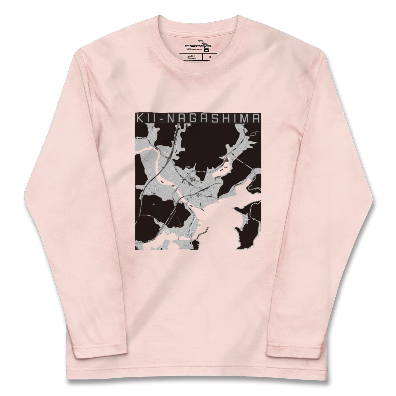 【紀伊長島（三重県）】地図柄ロングスリーブTシャツ