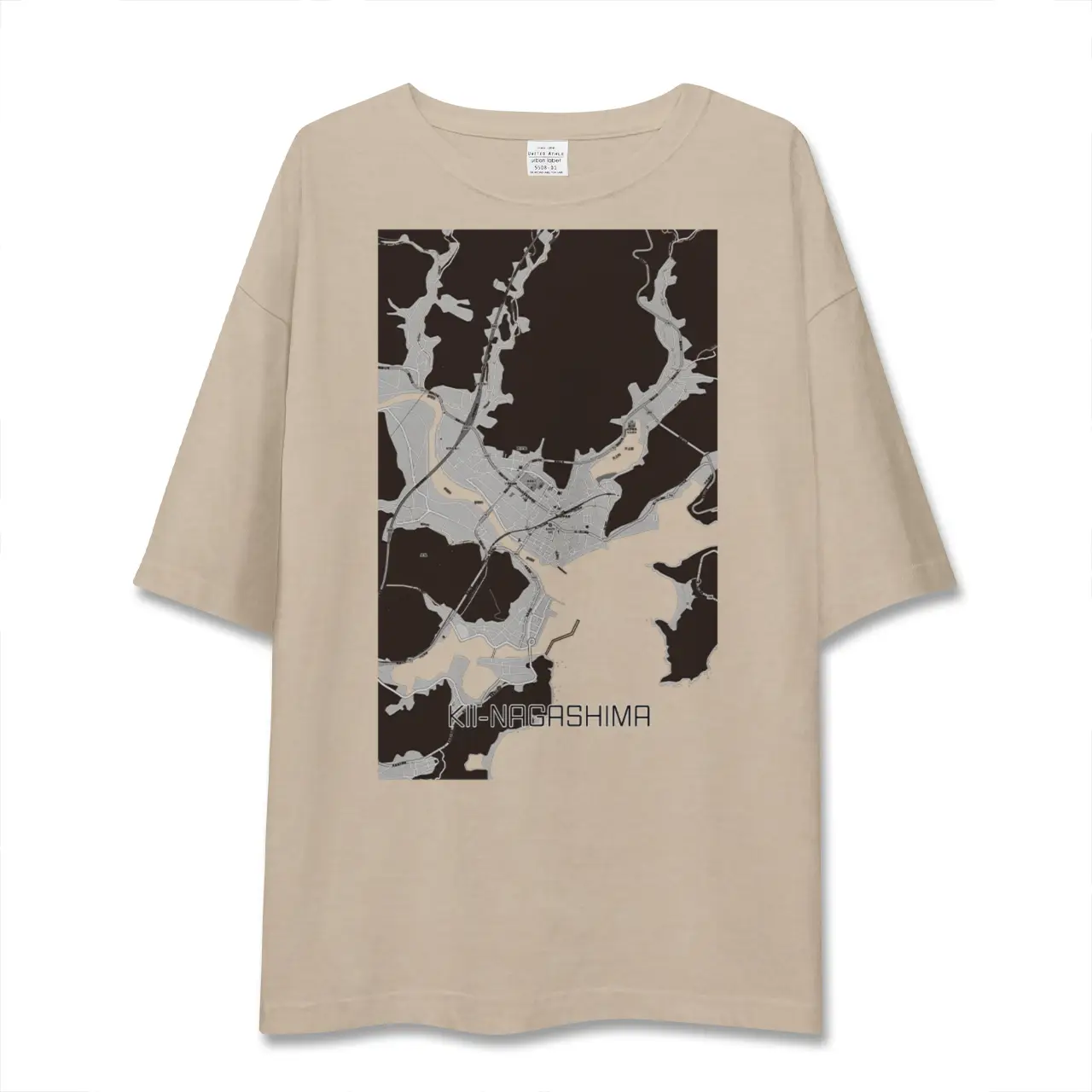 【紀伊長島（三重県）】地図柄ビッグシルエットTシャツ