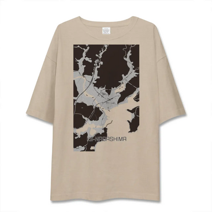 【紀伊長島（三重県）】地図柄ビッグシルエットTシャツ