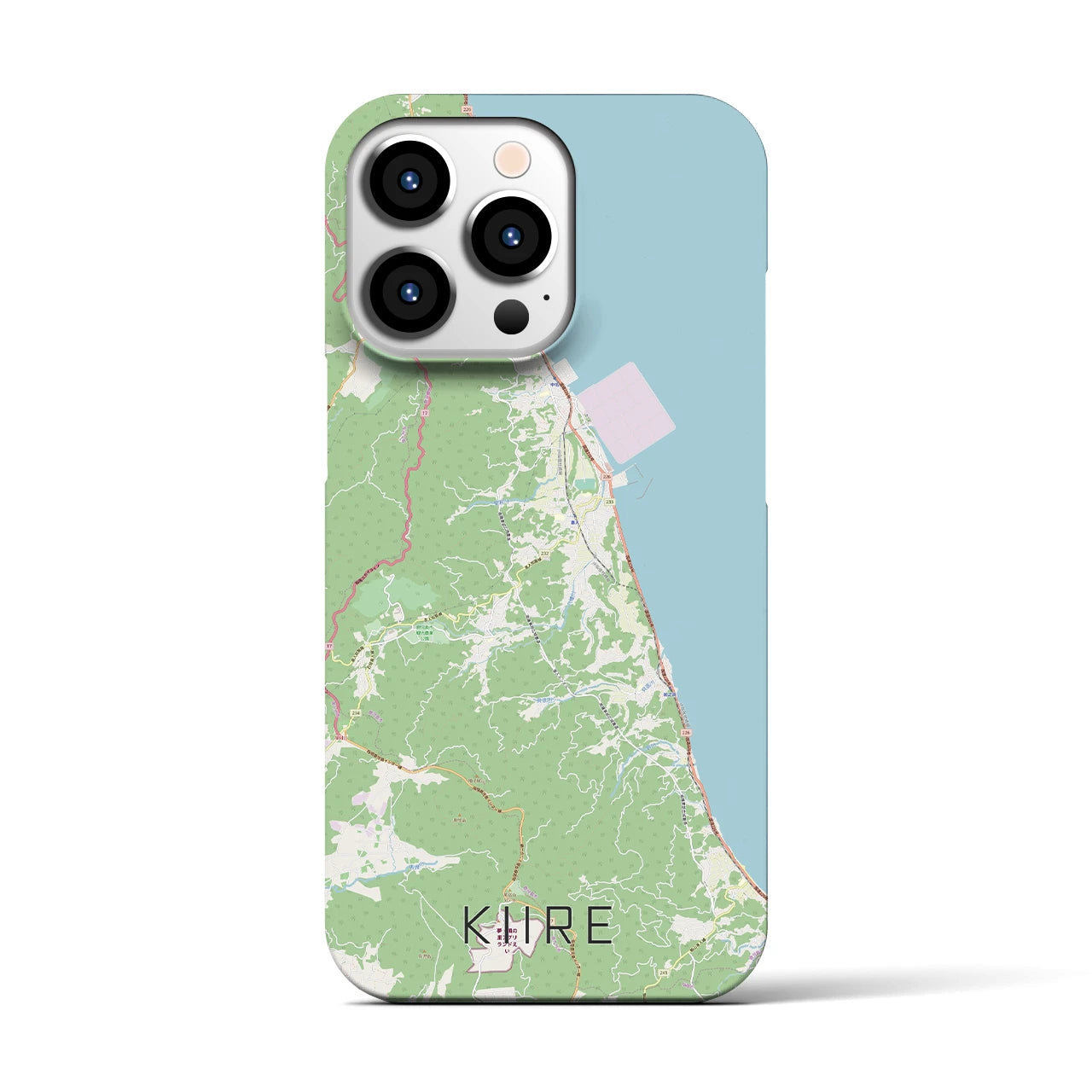 【喜入（鹿児島県）】地図柄iPhoneケース（バックカバータイプ）