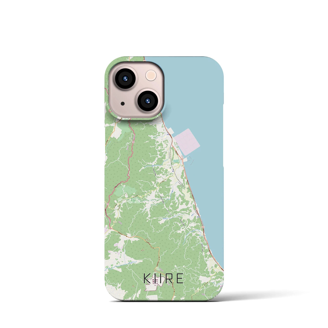 【喜入（鹿児島県）】地図柄iPhoneケース（バックカバータイプ）