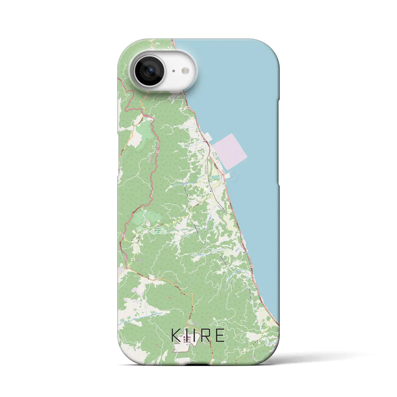 【喜入（鹿児島県）】地図柄iPhoneケース（バックカバータイプ）