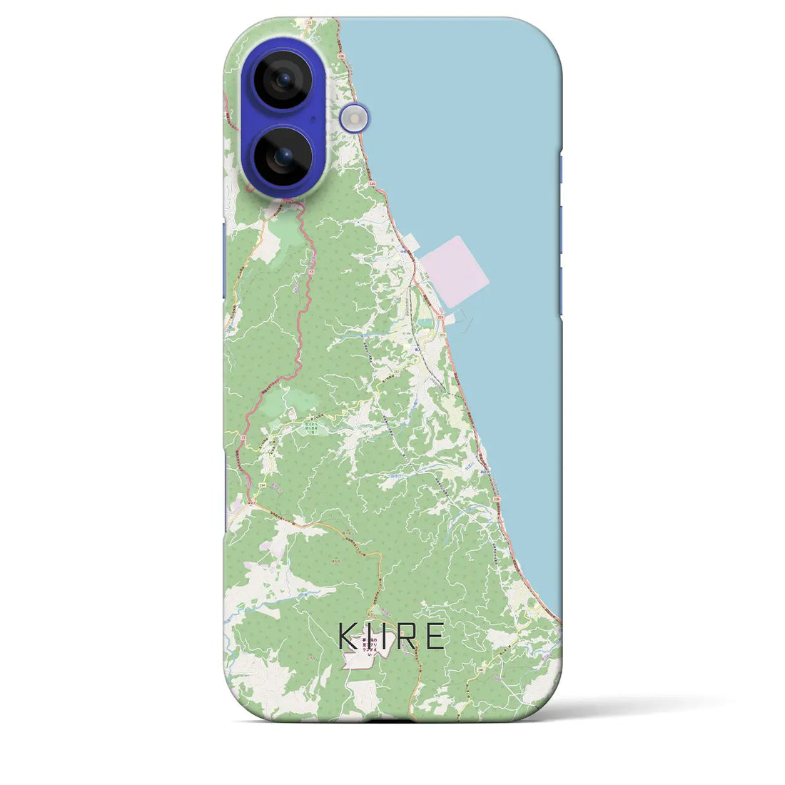 【喜入(鹿児島県)】地図柄iPhoneケース(バックカバータイプ)ナチュラル・iPhone 16 Pro Max 用