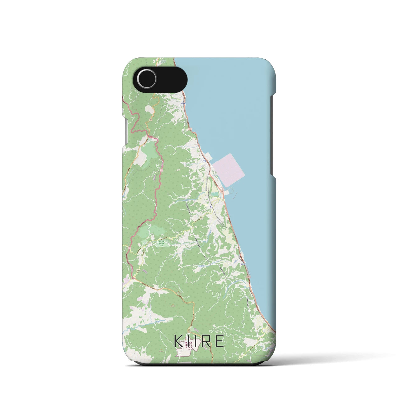 【喜入（鹿児島県）】地図柄iPhoneケース（バックカバータイプ）