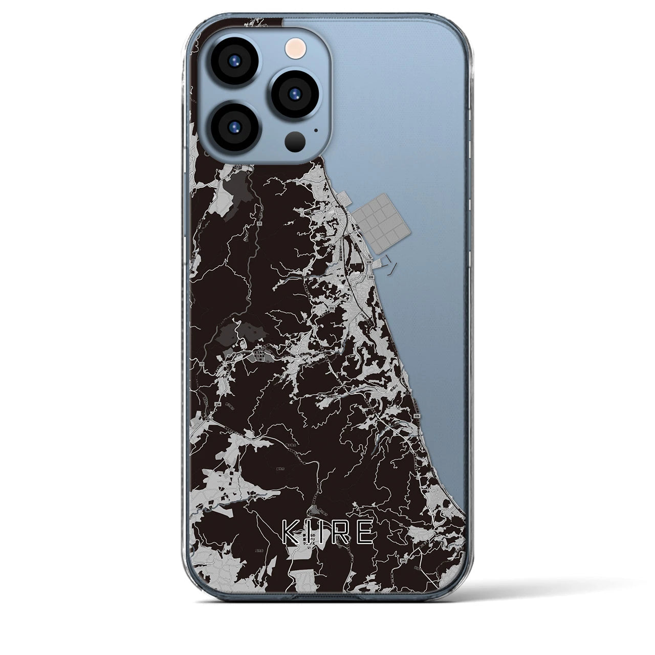 【喜入（鹿児島県）】地図柄iPhoneケース（クリアタイプ）