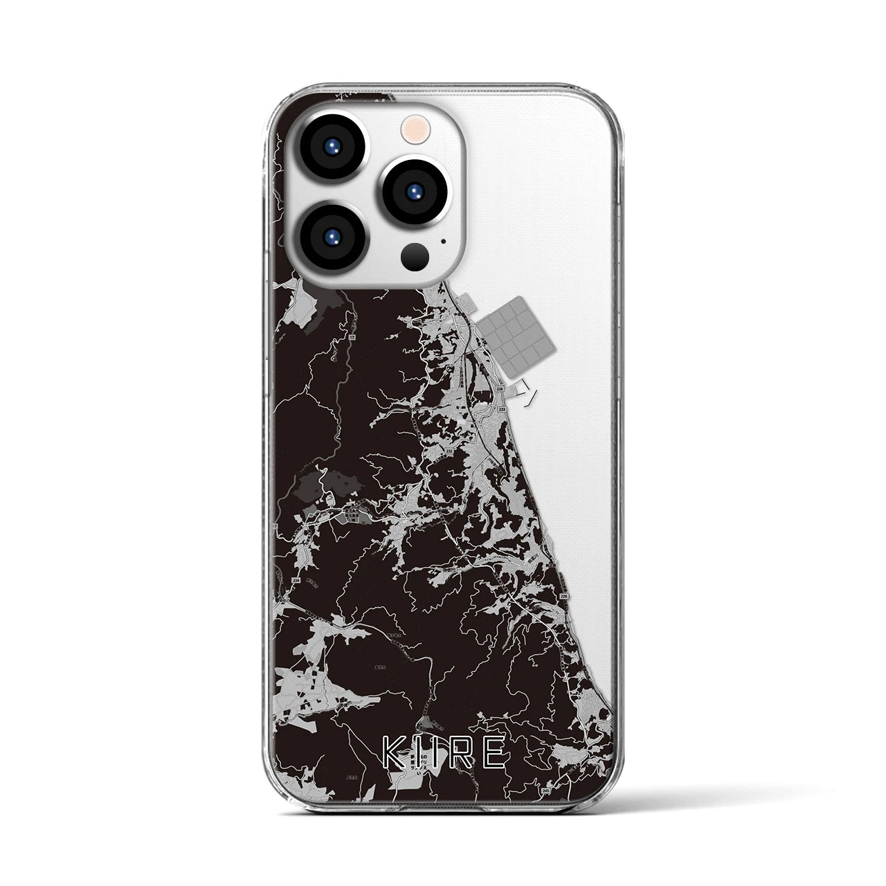 【喜入（鹿児島県）】地図柄iPhoneケース（クリアタイプ）