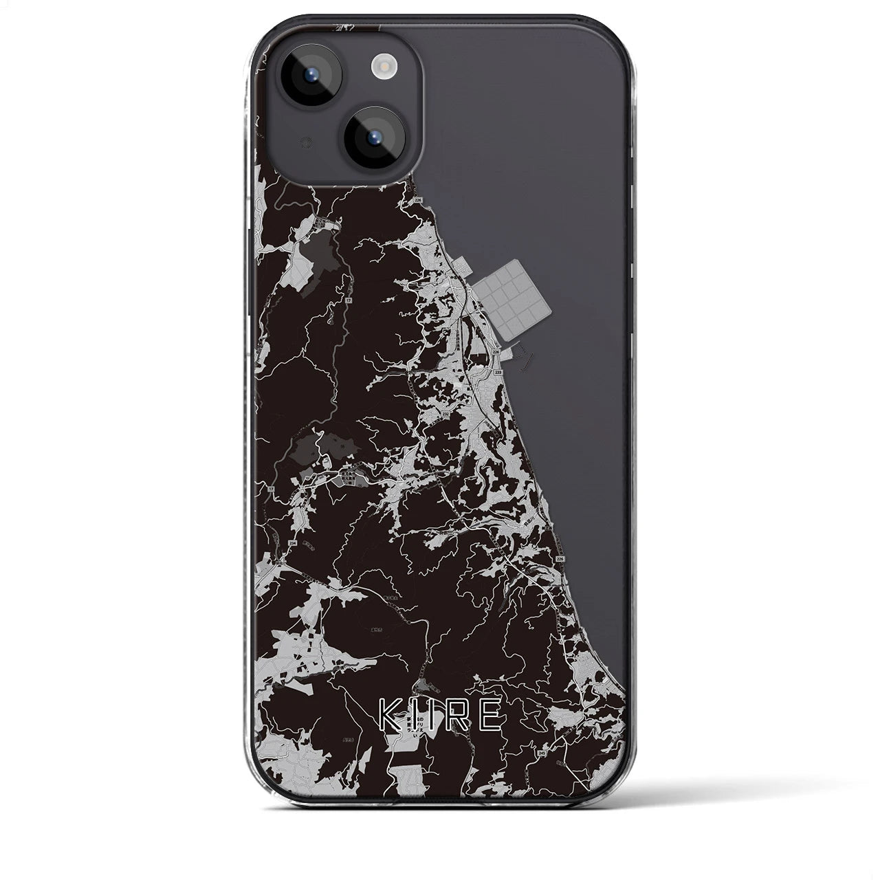 【喜入（鹿児島県）】地図柄iPhoneケース（クリアタイプ）