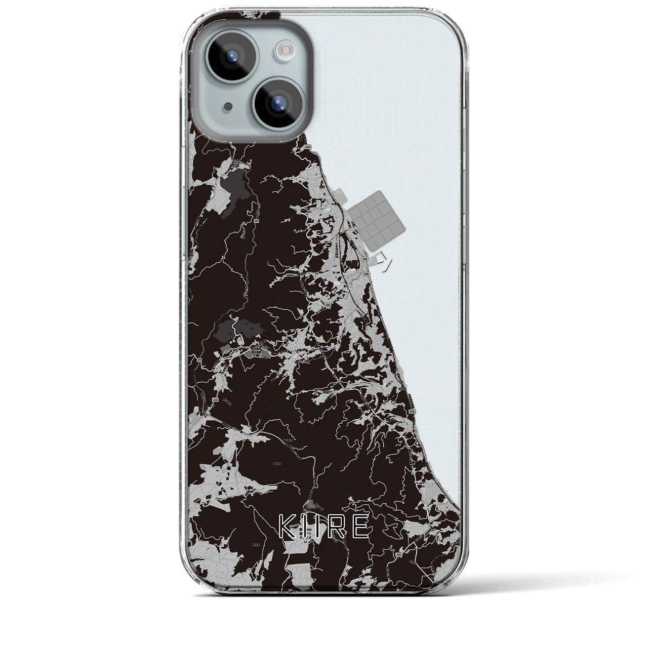 【喜入（鹿児島県）】地図柄iPhoneケース（クリアタイプ）