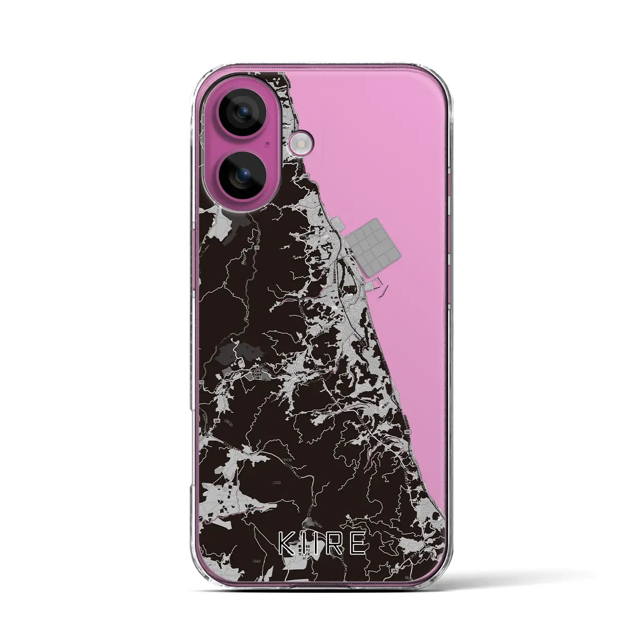【喜入（鹿児島県）】地図柄iPhoneケース（クリアタイプ）
