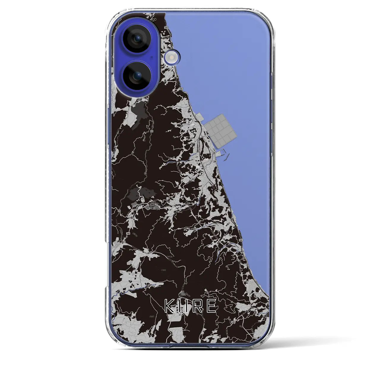 【喜入（鹿児島県）】地図柄iPhoneケース（クリアタイプ）