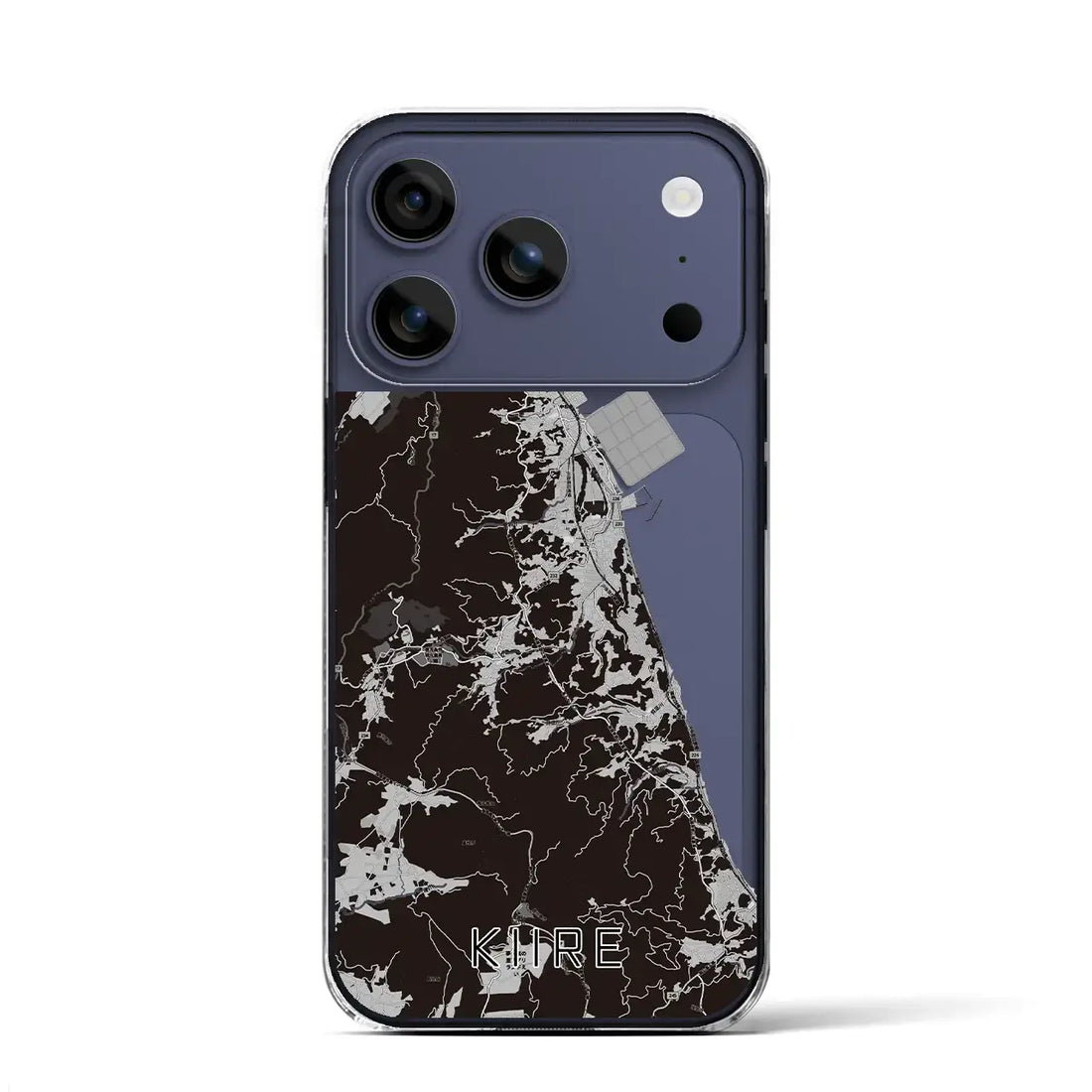 【喜入（鹿児島県）】地図柄iPhoneケース（クリアタイプ）