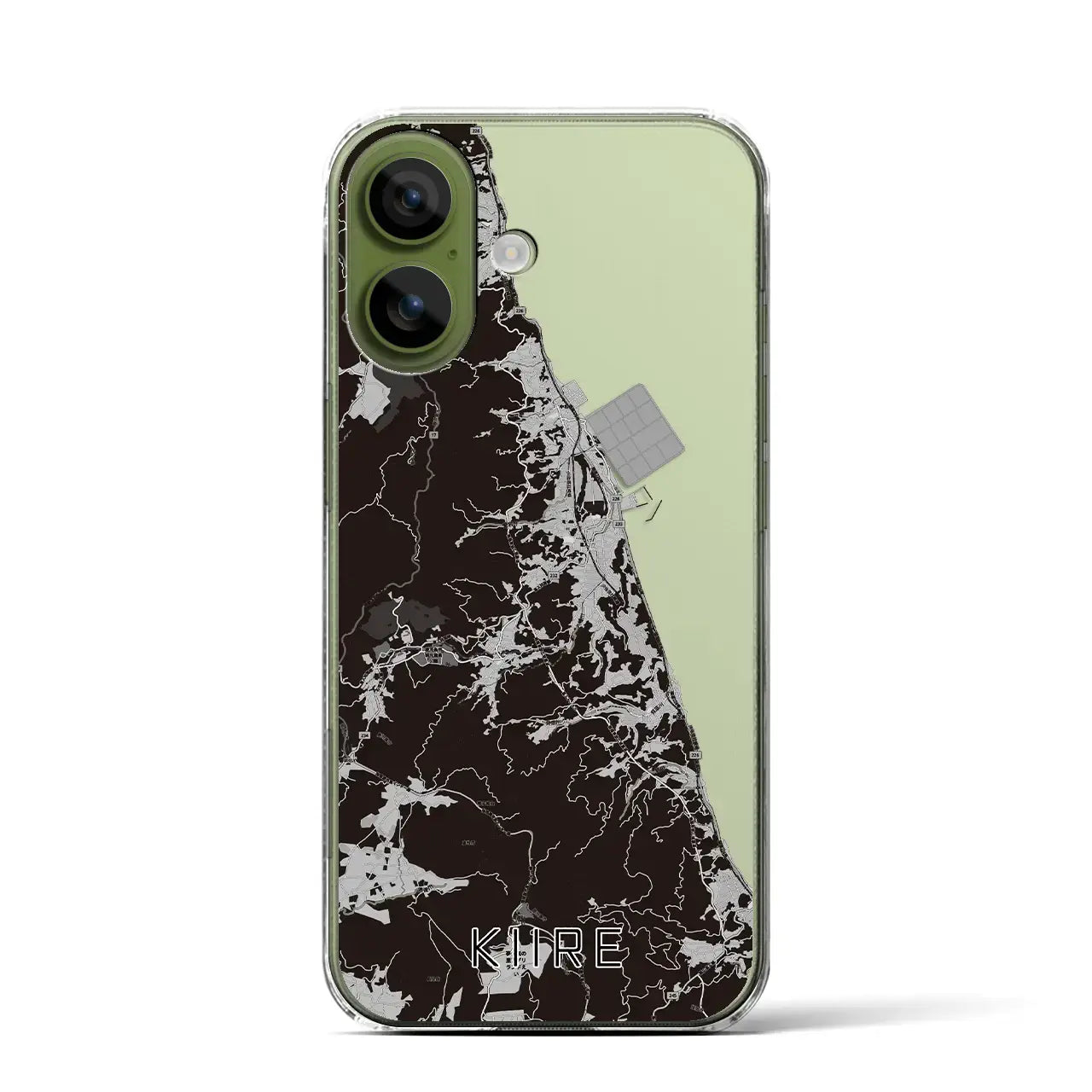 【喜入（鹿児島県）】地図柄iPhoneケース（クリアタイプ）