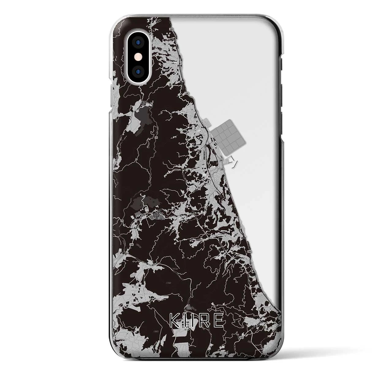 【喜入（鹿児島県）】地図柄iPhoneケース（クリアタイプ）