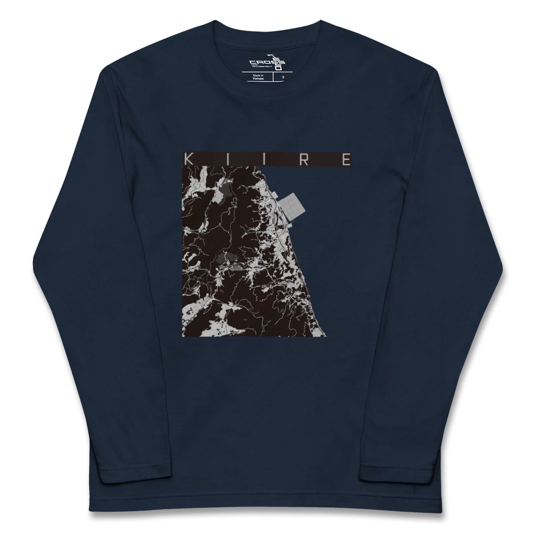 【喜入(鹿児島県)】地図柄ロングスリーブTシャツ