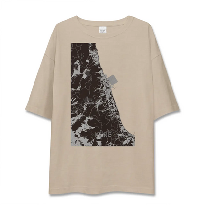 【喜入（鹿児島県）】地図柄ビッグシルエットTシャツ