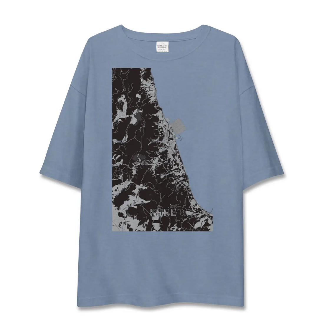 【喜入（鹿児島県）】地図柄ビッグシルエットTシャツ