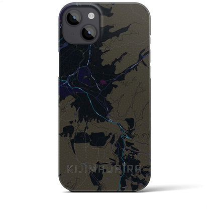 【木島平（長野県）】地図柄iPhoneケース（バックカバータイプ）