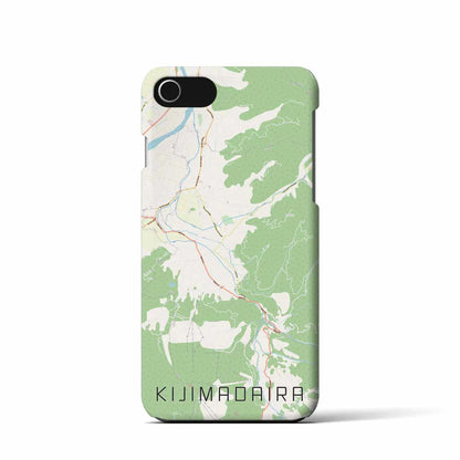 【木島平（長野県）】地図柄iPhoneケース（バックカバータイプ）