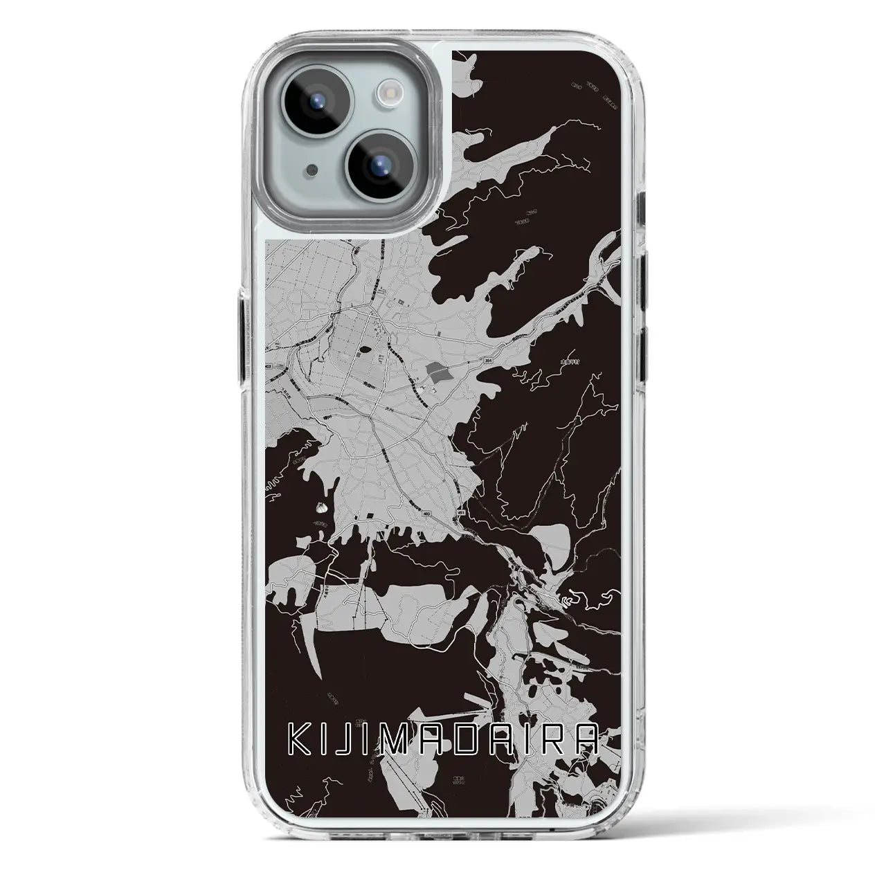 【木島平（長野県）】地図柄iPhoneケース（MagSafeタイプ）