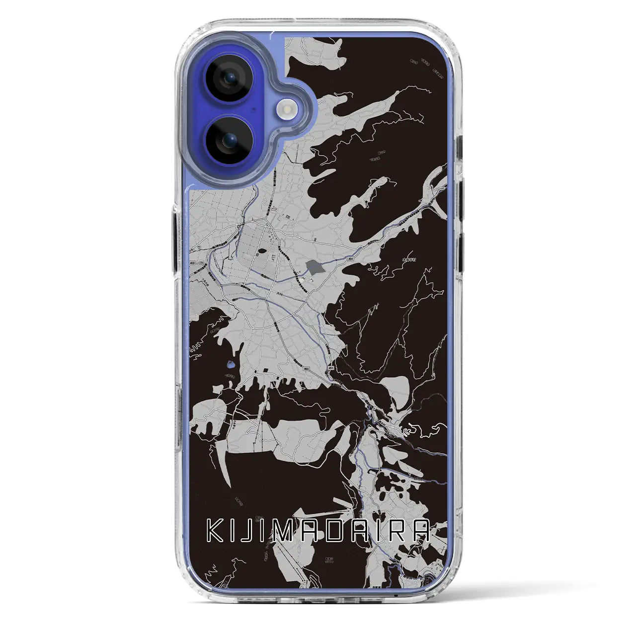 【木島平（長野県）】地図柄iPhoneケース（MagSafeタイプ）