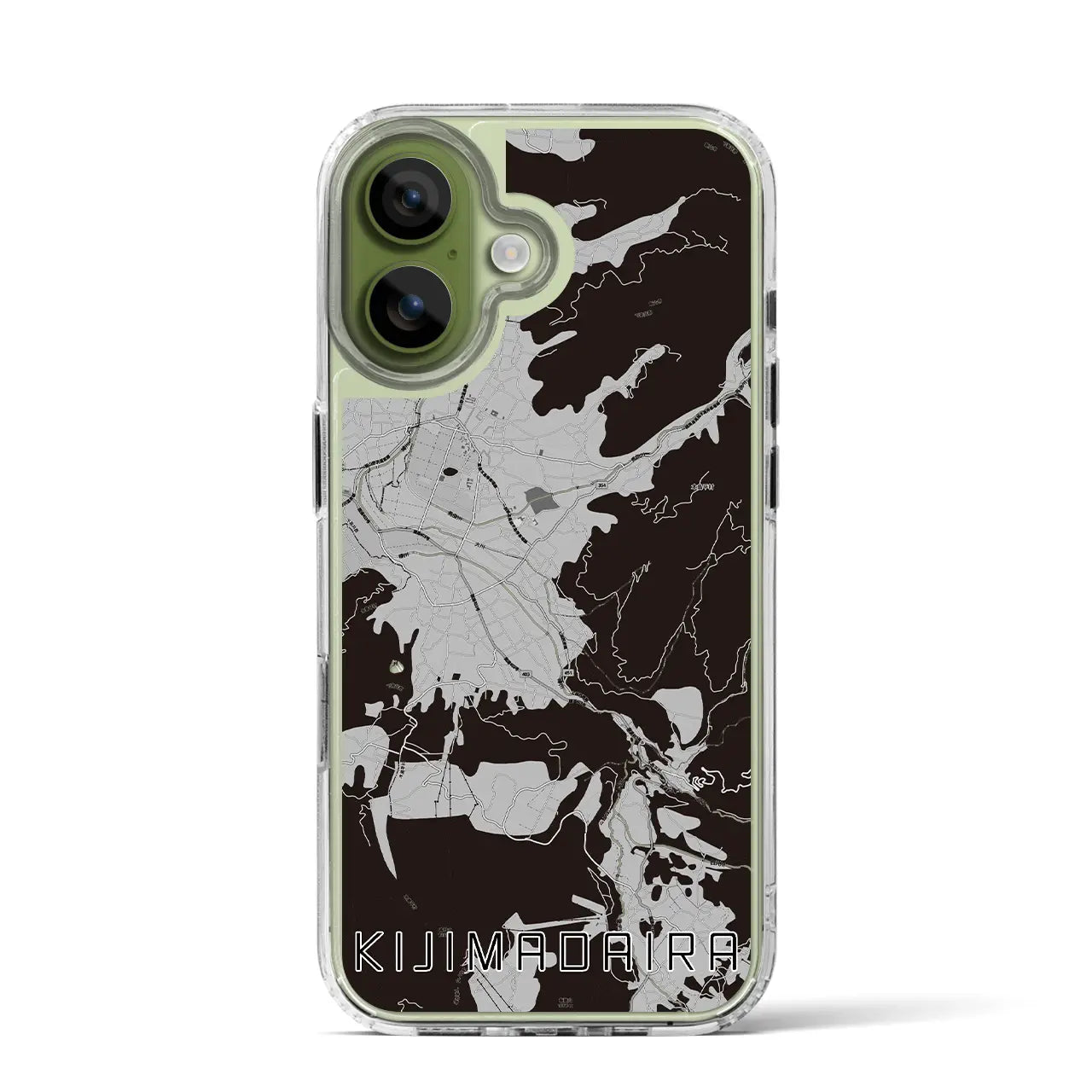 【木島平（長野県）】地図柄iPhoneケース（MagSafeタイプ）