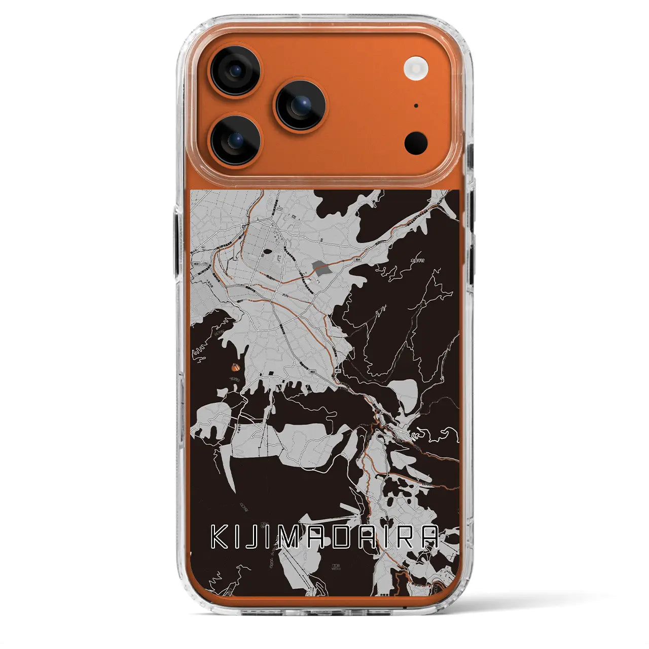 【木島平（長野県）】地図柄iPhoneケース（MagSafeタイプ）