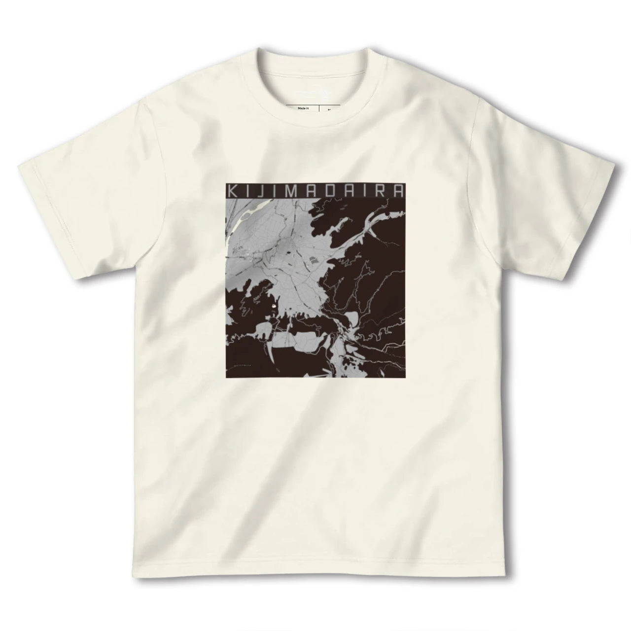 【木島平（長野県）】地図柄ヘビーウェイトTシャツ